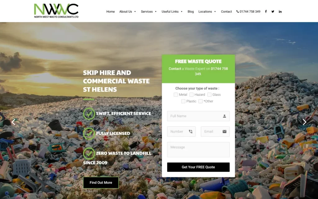 North West Waste Consultants website